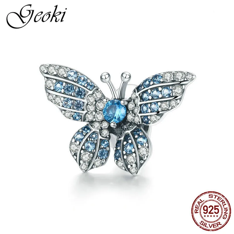 Geoki 925 Sterling Silver White&Blue Cubic Zirconia Butterfly Charms fit Pandora Bracelet Insect Shaped Jewelry Making for Women
Geoki 925 Sterling Silver White&Blue Cubic Zirconia Butterfly Charms fit Pandora Bracelet Insect Shaped Jewelry Making for Women