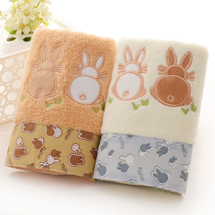 2Pcs/lot New Cartoon rabbit embroidered towel.Couple towel. Thick towel.bath towel.34X76cm
2Pcs/lot New Cartoon rabbit embroidered towel.Couple towel. Thick towel.bath towel.34X76cm