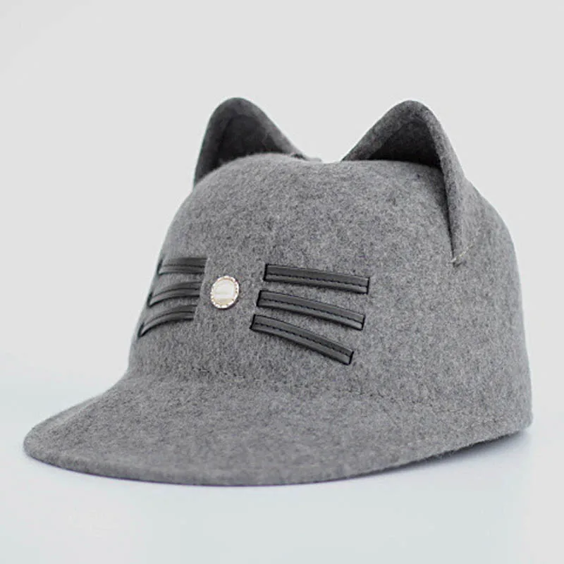 Fibonacci cat ears beard fedoras high quality fashion wool felt hat women fedora equestrian cap
Fibonacci cat ears beard fedoras high quality fashion wool felt hat women fedora equestrian cap