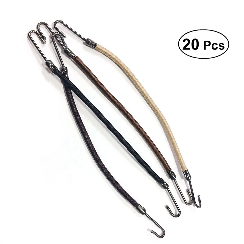 20pcs Novelty Ponytail Hooks Holder Bungee Bands Rubber Bands Hooks Hair Styling Elastic Double Hook Dryer Modeling Tools New
20pcs Novelty Ponytail Hooks Holder Bungee Bands Rubber Bands Hooks Hair Styling Elastic Double Hook Dryer Modeling Tools New