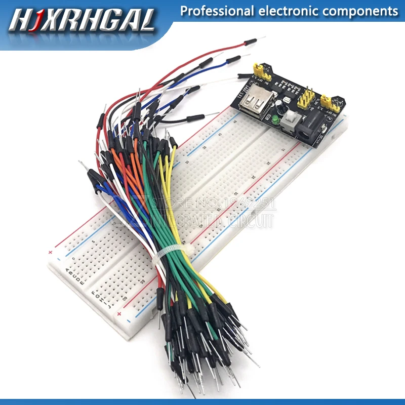 1pcs MB102 830 Point Solderless PCB Breadboard with 65pcs Jump Cable Wires and Power starter kit new hjxrhgal
1pcs MB102 830 Point Solderless PCB Breadboard with 65pcs Jump Cable Wires and Power starter kit new hjxrhgal