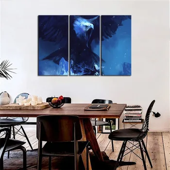 3 Panels Hot Sell Posters Modern wall Painting Blue Eagle Logo Home wedding Decorative Modular Picture Print on Canvas Framework
3 Panels Hot Sell Posters Modern wall Painting Blue Eagle Logo Home wedding Decorative Modular Picture Print on Canvas Framework