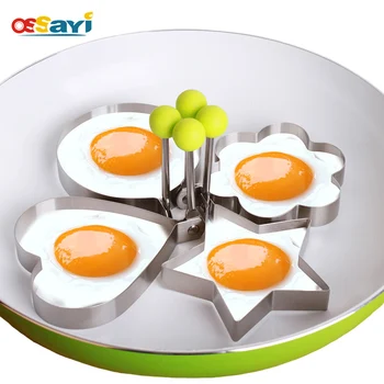 DIY Fried Egg Mold Stainless Steel Star Flower Round Creative Love Heart Breakfast Fried Eggs Mould Omelette Egg Tools
DIY Fried Egg Mold Stainless Steel Star Flower Round Creative Love Heart Breakfast Fried Eggs Mould Omelette Egg Tools