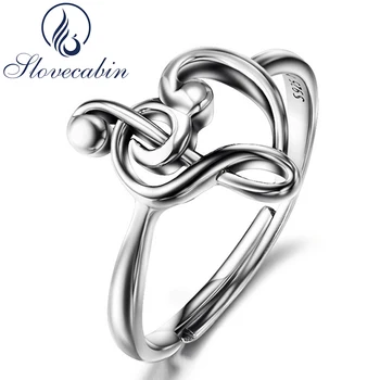 Slovecabin Original 925 Sterling Silver Note Wedding Rings For Women Luxury Jewelry Adjustable Heart Love Music Rings Female
Slovecabin Original 925 Sterling Silver Note Wedding Rings For Women Luxury Jewelry Adjustable Heart Love Music Rings Female