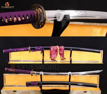 LYUESWORD HANDMADE KATANA SAMURAI SWORD DAMASCUS FULL TANG UNOKUBI ZUKURI FOLDED STEEL CLAY TEMPERED SHARPENED BLADE REAL CUT
LYUESWORD HANDMADE KATANA SAMURAI SWORD DAMASCUS FULL TANG UNOKUBI ZUKURI FOLDED STEEL CLAY TEMPERED SHARPENED BLADE REAL CUT
