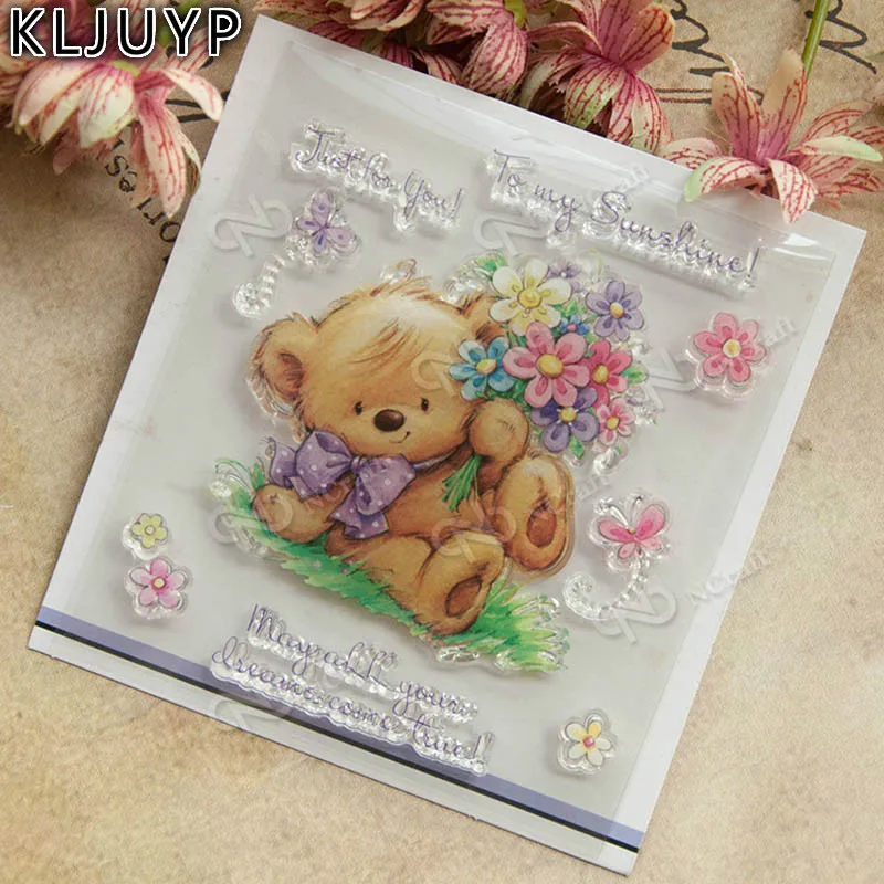 KLJUYP Cute Bear Transparent Clear Silicone Stamp/Seal for DIY scrapbooking/photo album Decorative clear stamp sheets
KLJUYP Cute Bear Transparent Clear Silicone Stamp/Seal for DIY scrapbooking/photo album Decorative clear stamp sheets