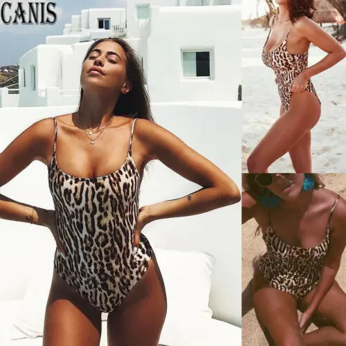 Sexy Women One Piece Leopard Print Bikini Decolletage Swimsuit Swimwear Bathing Monokini Beachwear 2019 New Biquini
Sexy Women One Piece Leopard Print Bikini Decolletage Swimsuit Swimwear Bathing Monokini Beachwear 2019 New Biquini