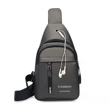 Chest Bag Male Nylon Sling Waist Packs Men Shoulder Bags Wear Resistant Waterproof Headphone Hole Man's Crossbody Bags LSH545
Chest Bag Male Nylon Sling Waist Packs Men Shoulder Bags Wear Resistant Waterproof Headphone Hole Man's Crossbody Bags LSH545