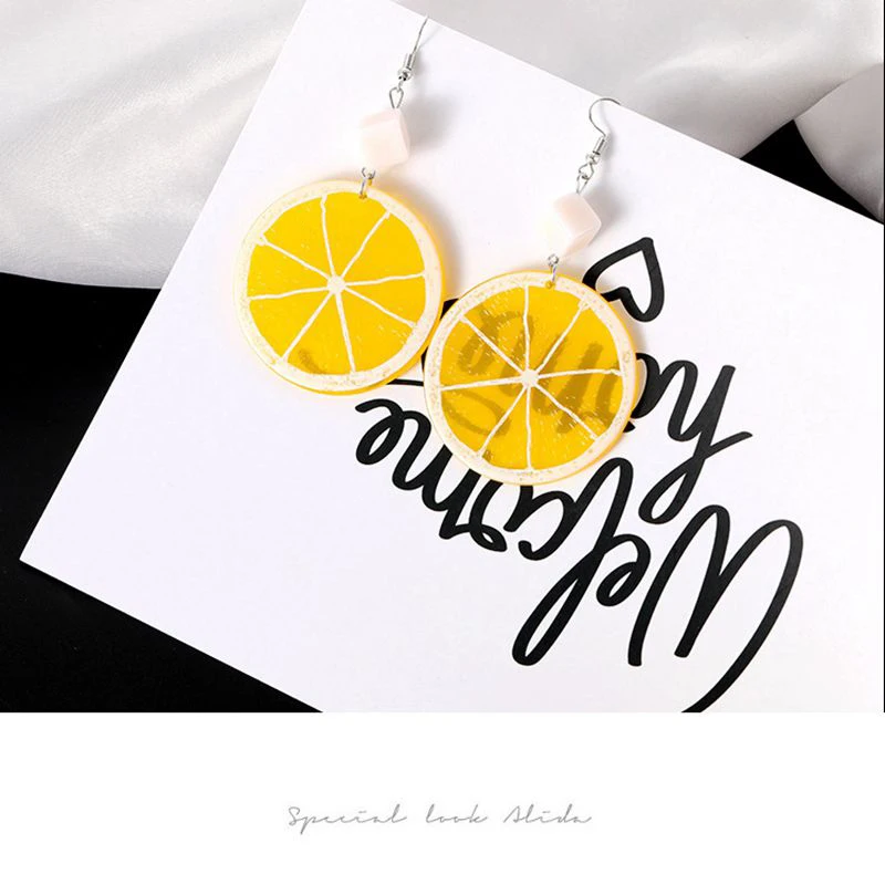 Fruit Lemon Earring Fashion Sweet Orange Drop Earrings Women & Girl Fashionable Harajuku Dangle Earring Jewelry DE127
Fruit Lemon Earring Fashion Sweet Orange Drop Earrings Women & Girl Fashionable Harajuku Dangle Earring Jewelry DE127
