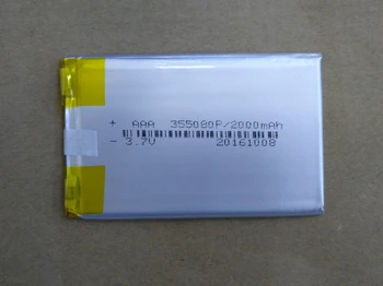 

Package 3.7V polymer lithium battery 355080 2000mAh core charging treasure