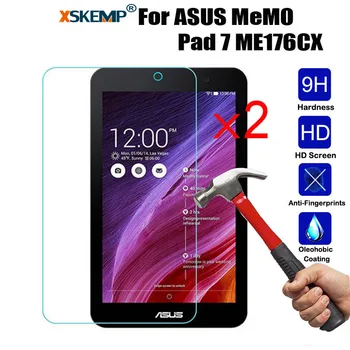 XSKEMP 2Pcs/Lot 9H Hardness Premium Tempered Glass Screen Protector For ASUS MeMO Pad 7 ME176CX Clear LCD Tablet Protective Film
XSKEMP 2Pcs/Lot 9H Hardness Premium Tempered Glass Screen Protector For ASUS MeMO Pad 7 ME176CX Clear LCD Tablet Protective Film