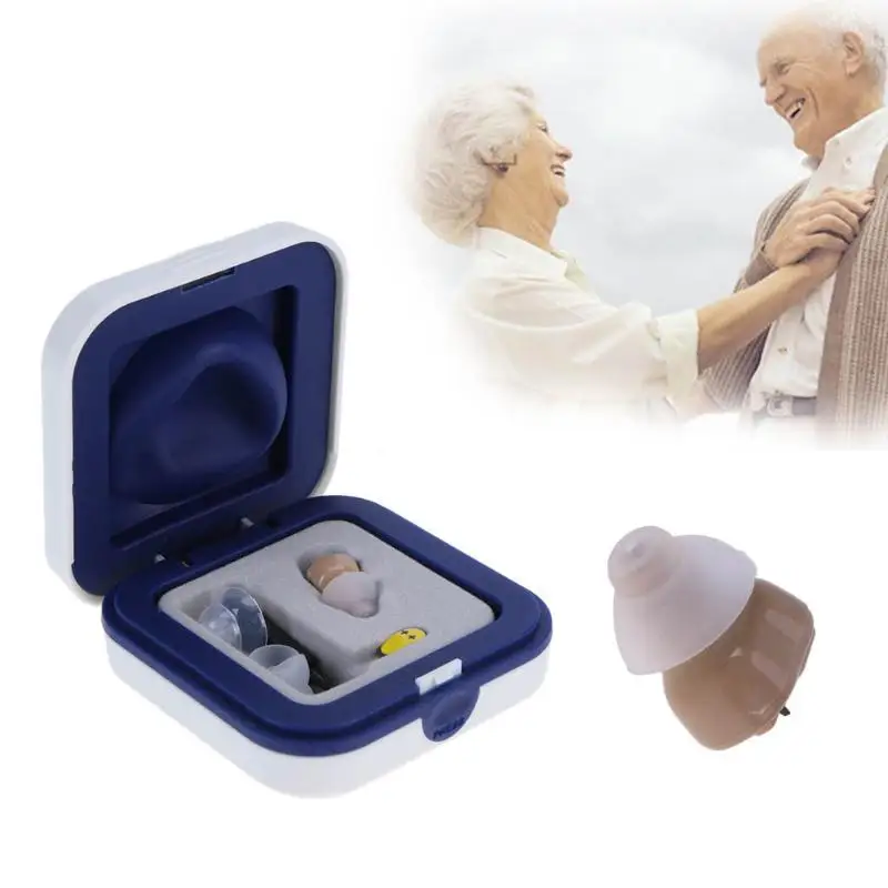 Portable Listening Mini Digital Rechargeable Hearing Aid Ear Sound Amplifier In the Ear Tone Volume Adjustable Ear Care With Box 16 Portable Listening Mini Digital Rechargeable Hearing Aid Ear Sound Amplifier In the Ear Tone Volume Adjustable Ear Care With Box 16