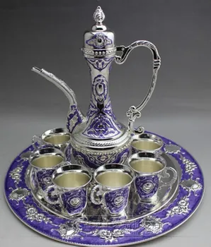 Factory direct sale wholesale Miao silver pot set Jeweled six cup set sapphire set teapot pot
Factory direct sale wholesale Miao silver pot set Jeweled six cup set sapphire set teapot pot