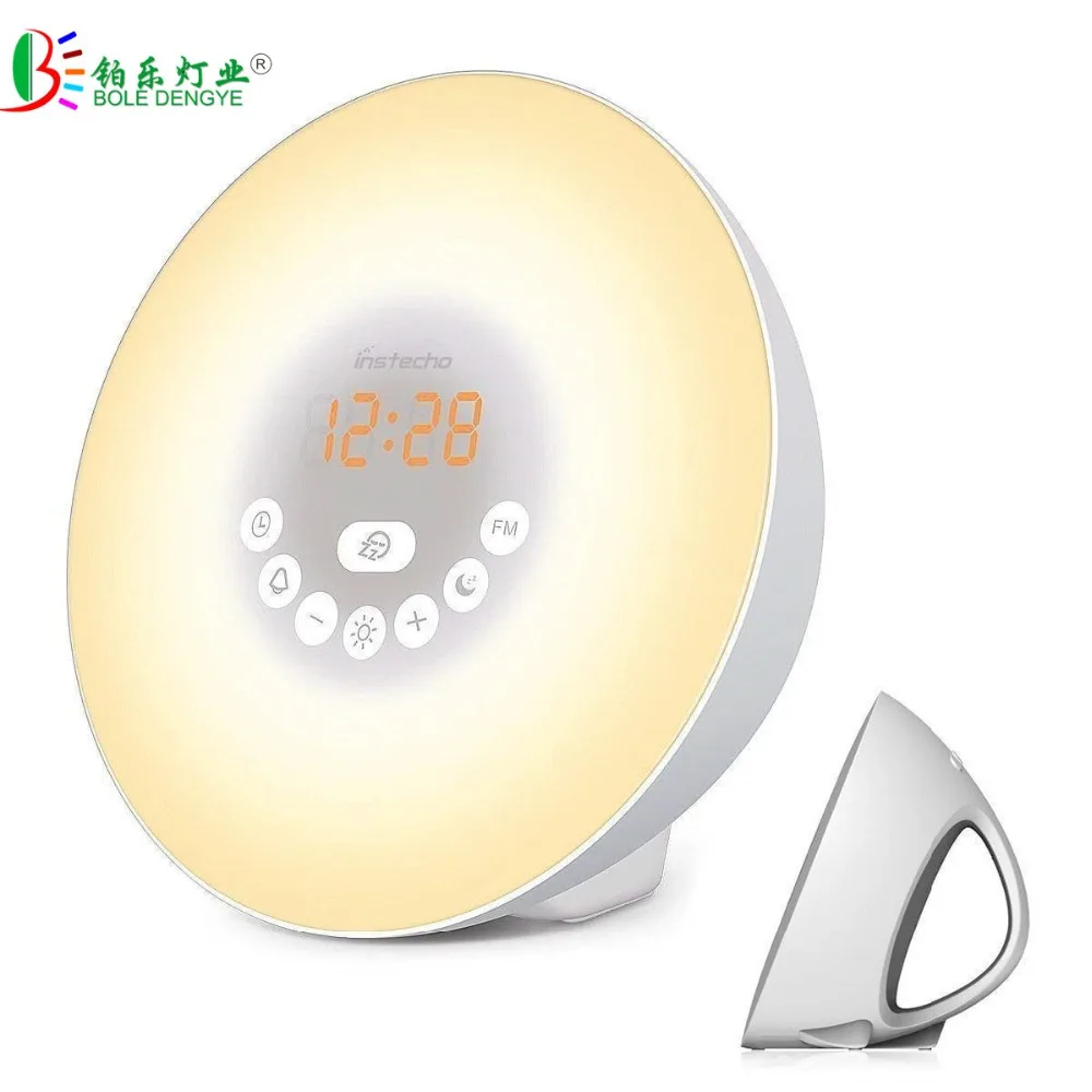 Sunrise Alarm Clock, Wake Up Light with 6 Nature Sounds, FM Radio, Color Light, Bedside Night Light Sunrise Simulator (White)
Sunrise Alarm Clock, Wake Up Light with 6 Nature Sounds, FM Radio, Color Light, Bedside Night Light Sunrise Simulator (White)