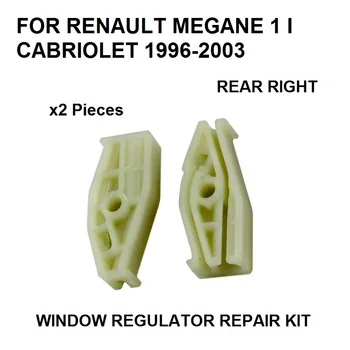 x2 PLASTIC PIECES 1996-2003 FOR RENAULT MEGANE I 1 CABRIOLET WINDOW REGULATOR REPAIR CLIP REAR-RIGHT NEW
x2 PLASTIC PIECES 1996-2003 FOR RENAULT MEGANE I 1 CABRIOLET WINDOW REGULATOR REPAIR CLIP REAR-RIGHT NEW