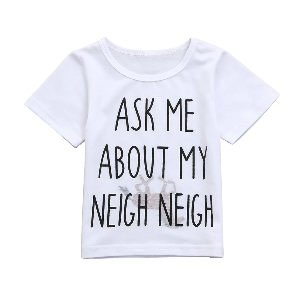 Spring Autumn Kids Children Baby Girls Boys Horse Inside Letter Soft Tops Cute T-Shirt Clothes Wholesale And Drop Shipping
Spring Autumn Kids Children Baby Girls Boys Horse Inside Letter Soft Tops Cute T-Shirt Clothes Wholesale And Drop Shipping