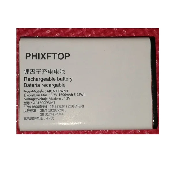 PHIXFTOP original E169 battery For Xenium CTE169 cellphone AB1600FWMT Battery for philips Mobile phone 4.2V
PHIXFTOP original E169 battery For Xenium CTE169 cellphone AB1600FWMT Battery for philips Mobile phone 4.2V