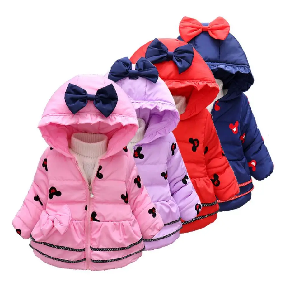 New Cartoon Minnie Coats Girls winter warm Coat Cotton padded jacket Children Outerwear Girl Hooded Baby Clothing Warmwear - Top
New Cartoon Minnie Coats Girls winter warm Coat Cotton padded jacket Children Outerwear Girl Hooded Baby Clothing Warmwear - Top