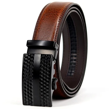 Men's Belt Automatic Ratche Buckle Retro Belts For Men Authentic Girdle belt Brown Business Leather Waist Strap Male 110CM-130CM
Men's Belt Automatic Ratche Buckle Retro Belts For Men Authentic Girdle belt Brown Business Leather Waist Strap Male 110CM-130CM