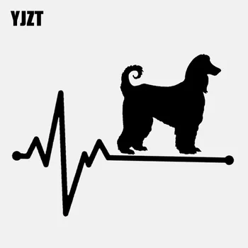 YJZT 14.2CM*10.4CM Afghan Lifeline Dog Groomer Heartbeat Vinyl Black/Silver Car Sticker C22-1142
YJZT 14.2CM*10.4CM Afghan Lifeline Dog Groomer Heartbeat Vinyl Black/Silver Car Sticker C22-1142