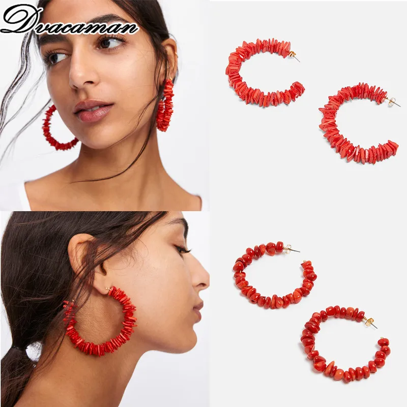 Dvacaman ZA 2019 New Red Stone Round Drop Earrings for Women Handmade Statement Dangle Earrings Fashion Wedding Jewelry Bijoux
Dvacaman ZA 2019 New Red Stone Round Drop Earrings for Women Handmade Statement Dangle Earrings Fashion Wedding Jewelry Bijoux