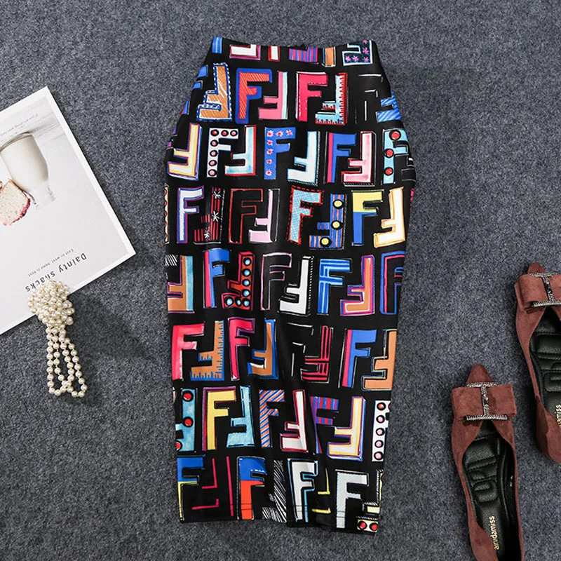 Women's Pencil Skirts elegant Summer Cartoon Letters Print High Waist Slim Sexy Mid Skirts Young Girls Japan Female Falda SP504
Women's Pencil Skirts elegant Summer Cartoon Letters Print High Waist Slim Sexy Mid Skirts Young Girls Japan Female Falda SP504