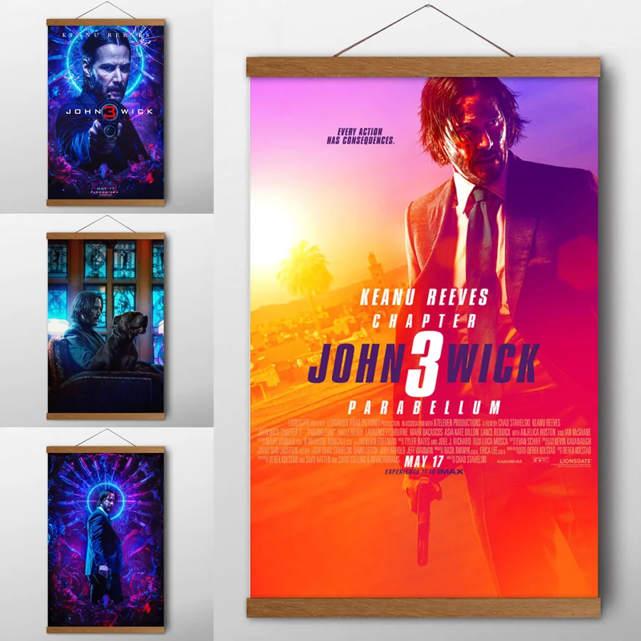 Movie John Wick Chapter 3 Wall Art Posters Canvas Silk Prints Teak Wood Scrolls Paintings For Room Decor
Movie John Wick Chapter 3 Wall Art Posters Canvas Silk Prints Teak Wood Scrolls Paintings For Room Decor