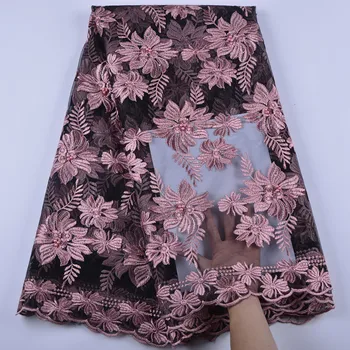French Net Tulle Lace Fabric With Beads And Stock Fashion Embroidery African Lace Fabric For Party Dress A1346
French Net Tulle Lace Fabric With Beads And Stock Fashion Embroidery African Lace Fabric For Party Dress A1346