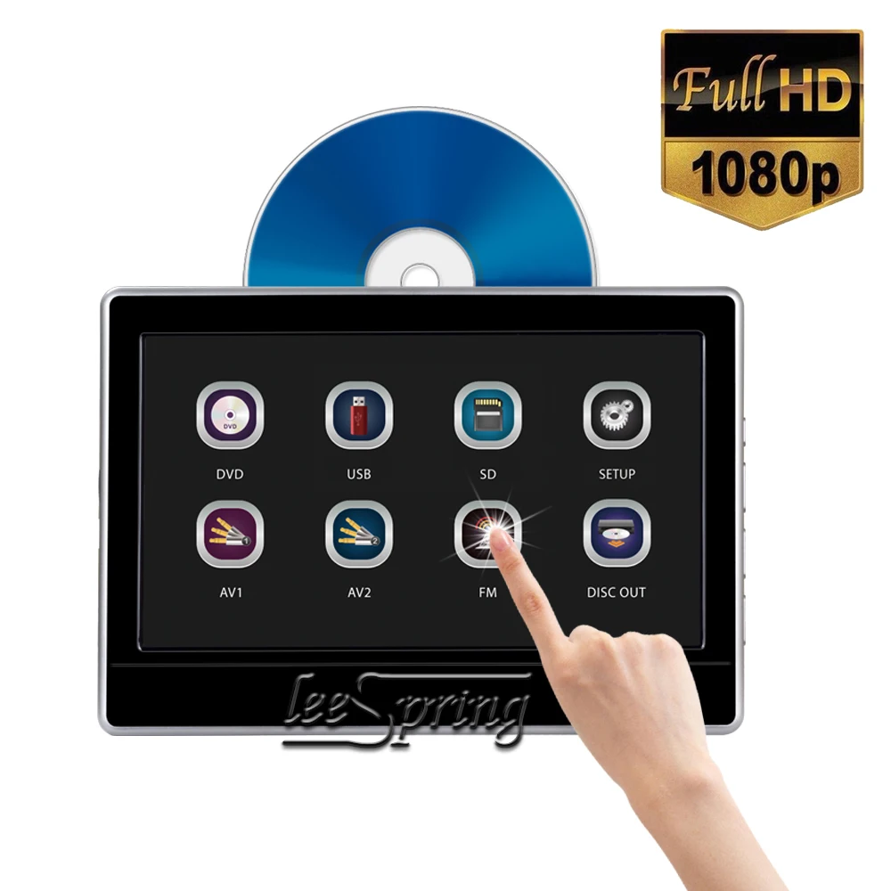 2pcs 11.6 inch Touch Screen Headrest Monitor DVD Player Car Rear Seat Media DVD Player with FM/IR/USB/SD(MP5)/1080P
2pcs 11.6 inch Touch Screen Headrest Monitor DVD Player Car Rear Seat Media DVD Player with FM/IR/USB/SD(MP5)/1080P