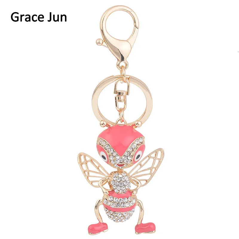 2017 New Style Personality Bee Shape Rhinestone Enamel KeyChain for Girls Keyring Handbag Car Key Holder Jewelry Accessories
2017 New Style Personality Bee Shape Rhinestone Enamel KeyChain for Girls Keyring Handbag Car Key Holder Jewelry Accessories