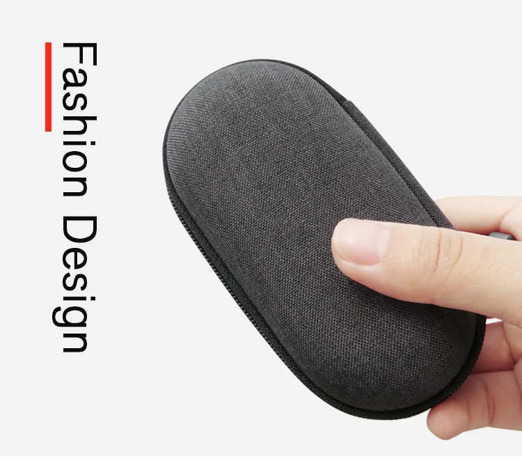 08 Liboer Earphone Accessories Carrying Hard Case for Earphones and Cables Mini Earphone Case Bag EVA Round Storage Box for iPhone