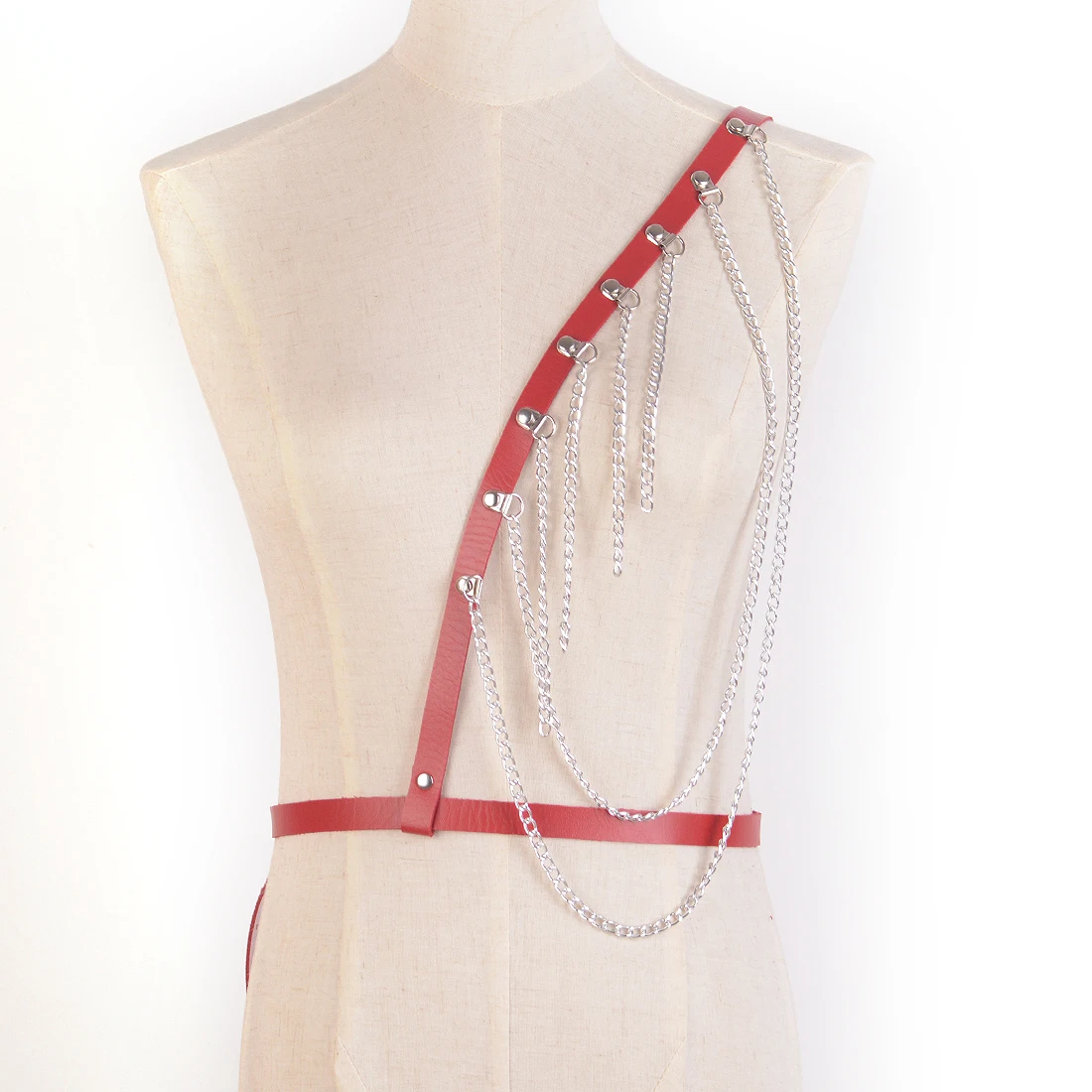 Women Handmade Rock Punk 3 colors Harness Leather Body Bondage Tassel Chains Waist Belt Strap Club Wear
Women Handmade Rock Punk 3 colors Harness Leather Body Bondage Tassel Chains Waist Belt Strap Club Wear