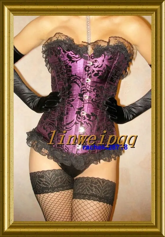 wholesale Sexy Lingerie Women's Fancy Dress Purple Satin Lace Up Basque Corset A816
wholesale Sexy Lingerie Women's Fancy Dress Purple Satin Lace Up Basque Corset A816