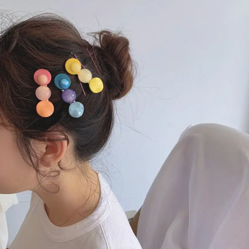 Spring Candy Scrub Bead Hairpin Sweet Imitiation Pearl Korean Hair Clips Fashion Hair Accessories for Women Beads Hairpins
Spring Candy Scrub Bead Hairpin Sweet Imitiation Pearl Korean Hair Clips Fashion Hair Accessories for Women Beads Hairpins