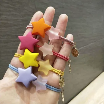 5PCS Candy color new fluorescent color five-pointed star knotted ball hair ring head rope hair accessories headbands for girls
5PCS Candy color new fluorescent color five-pointed star knotted ball hair ring head rope hair accessories headbands for girls