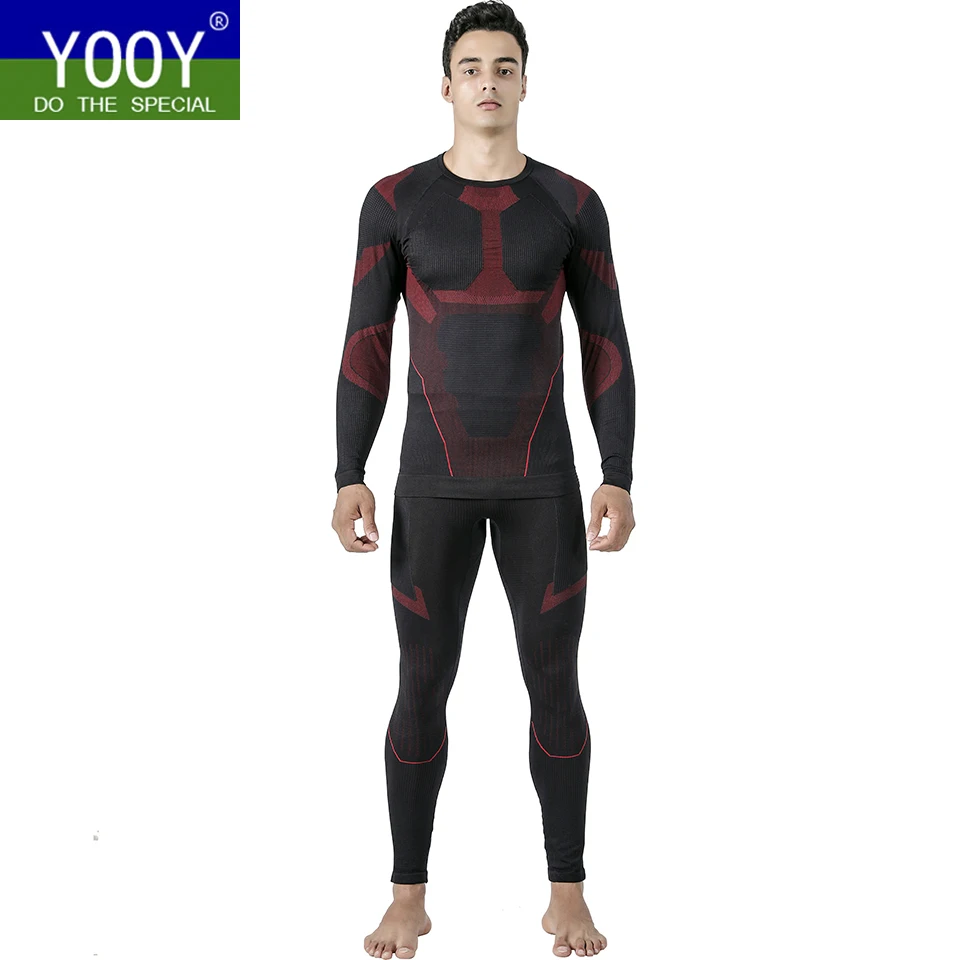 YOOY Термальность катание на лыжах комплекты нижнего белья Long Johns Теплая мужская