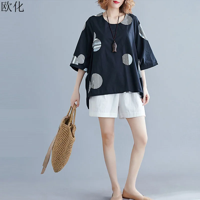 Oversize T Shirt Women Plus Size Batwing Sleeve Cotton Polka Dot Tshirt Big Size Tee Shirt Female Tops 4XL 5XL 6XL 7XL 2019 New
Oversize T Shirt Women Plus Size Batwing Sleeve Cotton Polka Dot Tshirt Big Size Tee Shirt Female Tops 4XL 5XL 6XL 7XL 2019 New