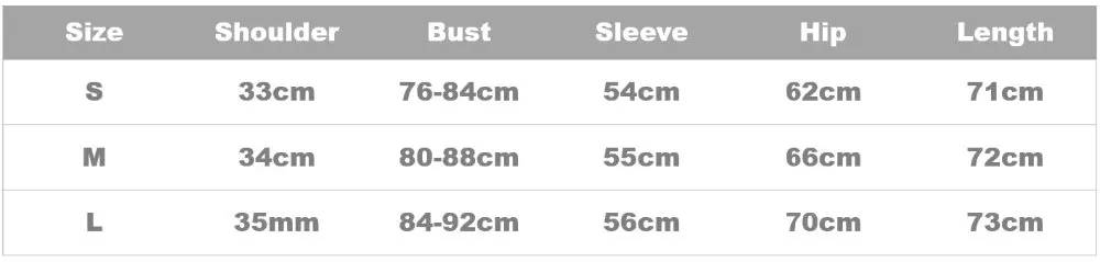Size of product