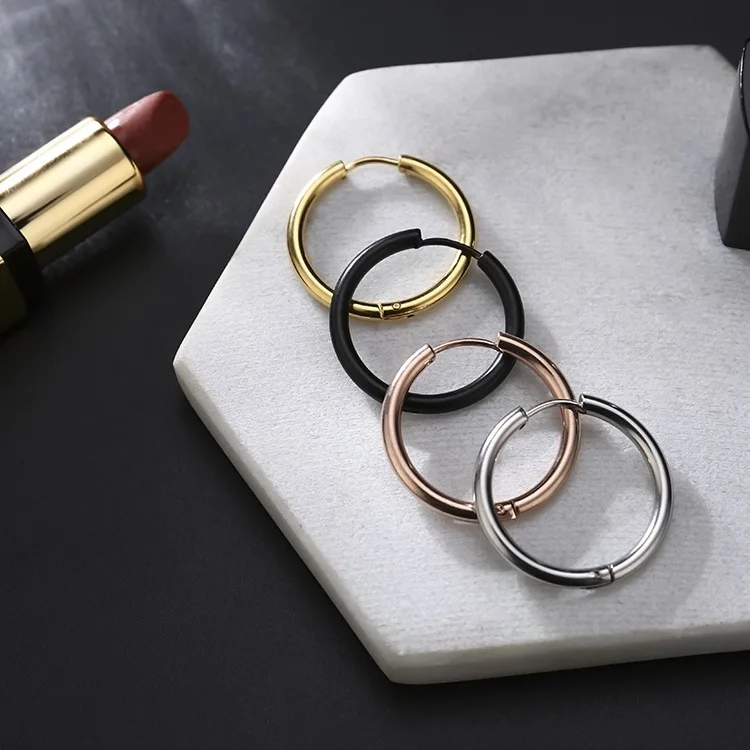 1Piece Stainless Steel Round Hoop Earrings Huggie Simple Style 2.5mm Circle Hoop Earring for Women Man Punk Piercing Jewelry
1Piece Stainless Steel Round Hoop Earrings Huggie Simple Style 2.5mm Circle Hoop Earring for Women Man Punk Piercing Jewelry