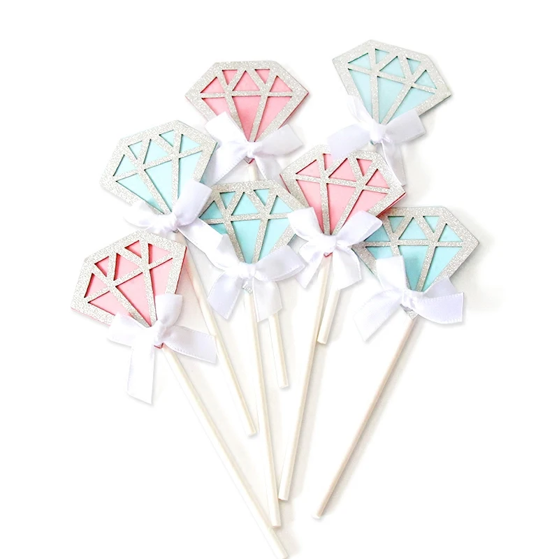 5 pcs/lot romantic diamond cake topper birthday cake decoration baby shower kids birthday party wedding favor supplies
5 pcs/lot romantic diamond cake topper birthday cake decoration baby shower kids birthday party wedding favor supplies