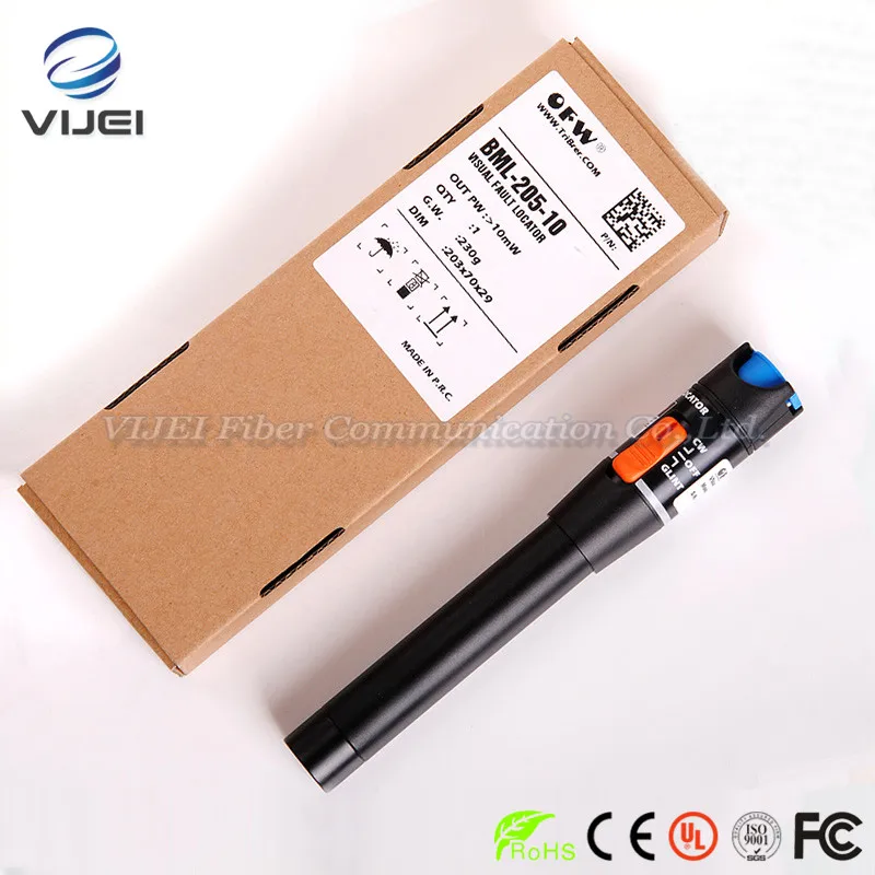 TriBrer BML-205-10 Fiber optic visual fault detector pen out pw : >10mW Visual Fault Locator
TriBrer BML-205-10 Fiber optic visual fault detector pen out pw : >10mW Visual Fault Locator