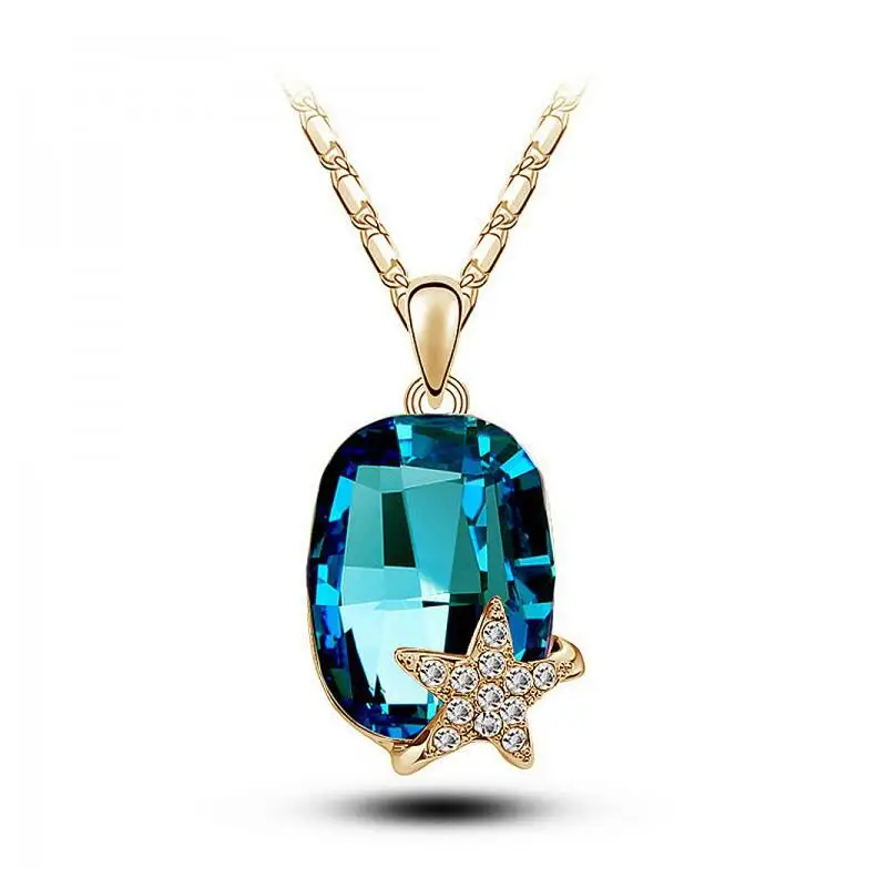 N380 Crystal Gem Stone Necklace Star Nickel Free Silver And Gold Color Neckless Dropshipping Fashion Jewelery Women's Day Gift
N380 Crystal Gem Stone Necklace Star Nickel Free Silver And Gold Color Neckless Dropshipping Fashion Jewelery Women's Day Gift