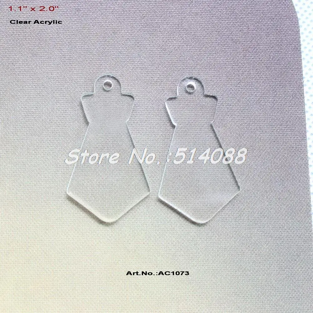 (30 pcs/lot) 50MM Clear Acrylic Blank Tie Key Chain Laser Cut Save the Date Boy Father's Day Scrapbooking 2"-AC1073 | Украшения и