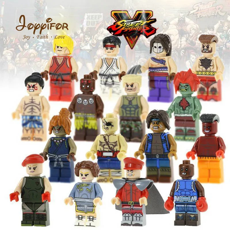 Joyyifor Hot Game Super Heroes Street Fighter Akuma Sagat Thunder Hawk Action Figure LegoINGlys Building Blocks Children Toys
Joyyifor Hot Game Super Heroes Street Fighter Akuma Sagat Thunder Hawk Action Figure LegoINGlys Building Blocks Children Toys