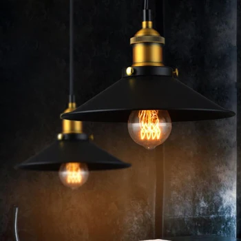 Black Vintage Industrial Pendant Light Nordic Retro Lights Iron Lampshade Loft Edison Lamp Metal Cage Dining Room Countryside
Black Vintage Industrial Pendant Light Nordic Retro Lights Iron Lampshade Loft Edison Lamp Metal Cage Dining Room Countryside