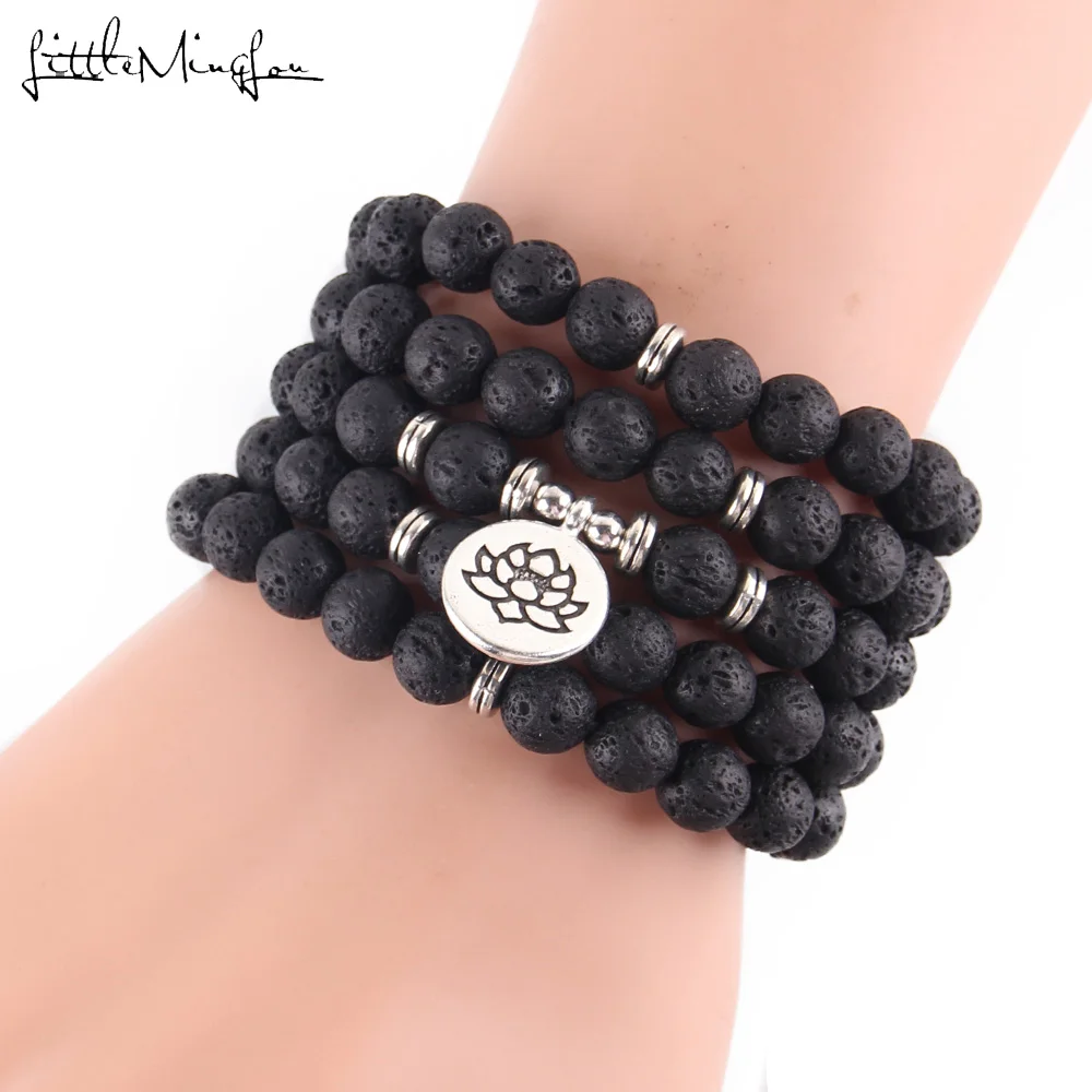 Little Minglou New Hot Lava Stone 108 Mala Lotus Bracelet Or Necklace Reiki Charged Buddhist Rosary Bracelet Drop Shipping
Little Minglou New Hot Lava Stone 108 Mala Lotus Bracelet Or Necklace Reiki Charged Buddhist Rosary Bracelet Drop Shipping