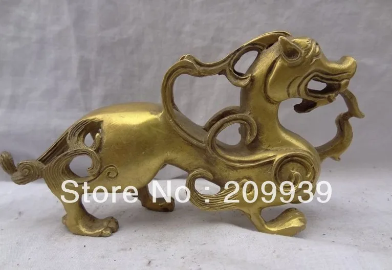 00341 China Pure Brass Sculpture Wealth Fly Dragon Kylin Unicorn Bronze Statue (A0314)
00341 China Pure Brass Sculpture Wealth Fly Dragon Kylin Unicorn Bronze Statue (A0314)