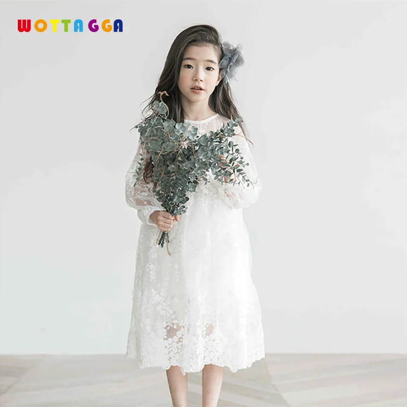 2019 WOTTAGGA Korean Style Spring Children's Dress Regular Sleeve New Girl's Lace White Princess Children's Kids Dress Autumn
2019 WOTTAGGA Korean Style Spring Children's Dress Regular Sleeve New Girl's Lace White Princess Children's Kids Dress Autumn