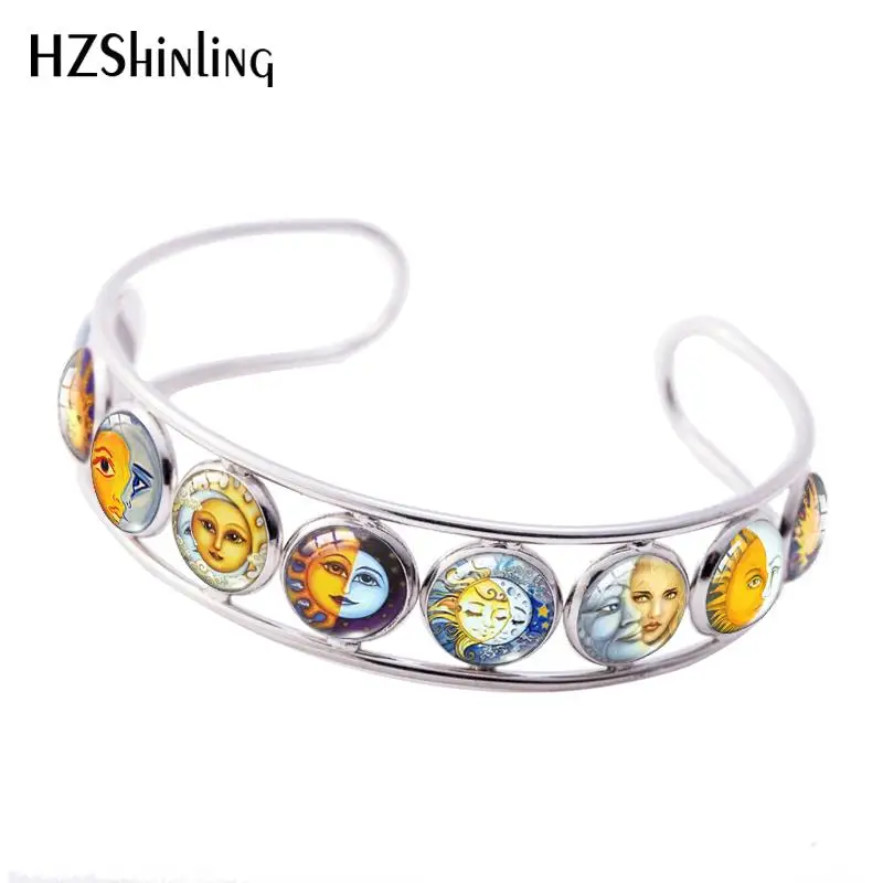 2019 New Sun And Moon Cuff Bracelet Crescent Moon Bracelets Handmade Art Photo Glass Cabochon Jewelry
2019 New Sun And Moon Cuff Bracelet Crescent Moon Bracelets Handmade Art Photo Glass Cabochon Jewelry