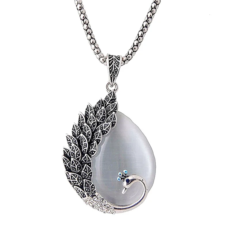 2018 New Arrival Women Long Pendant Necklaces Retro Peacock Cat Eye Stone Pendant Long Sweater Chain
2018 New Arrival Women Long Pendant Necklaces Retro Peacock Cat Eye Stone Pendant Long Sweater Chain